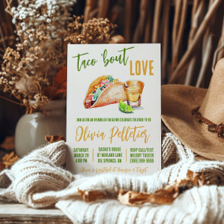 Taco 'Bout Love! Tacos and Tequila Bridal Shower Invitation