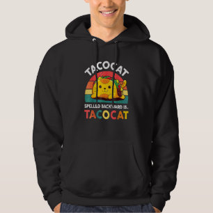 Taco Ca Kids Spelled Backward Tacocat  Mexican Hoodie