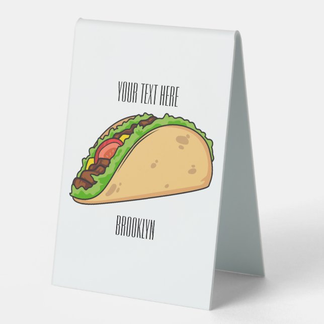 Taco cartoon illustration (Front)