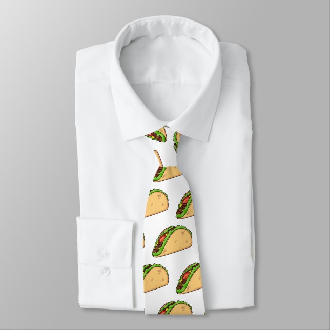 Taco cartoon illustration  tie (Tied)