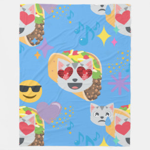 taco cat emoji blanket