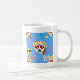 taco cat emoji coffee mug
