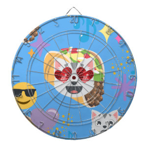 taco cat emoji dartboard