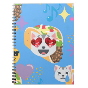 taco cat emoji notebook