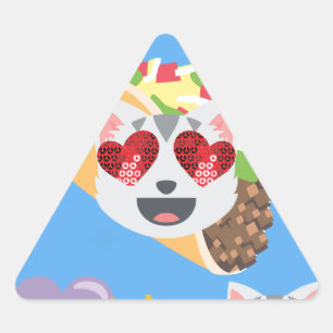 taco cat emoji triangle sticker