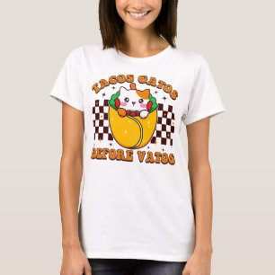 Taco Cat Lovers Gatos Before Vatos Tacos, Cat Love T-Shirt