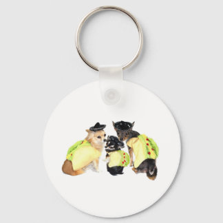 Taco Chihuahuas Key Ring