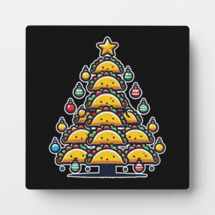 Taco Christmas Tree - Funny Foodie Holiday Food Plaque