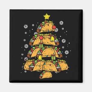 Taco Christmas Tree Xmas Mexican Food  Magnet