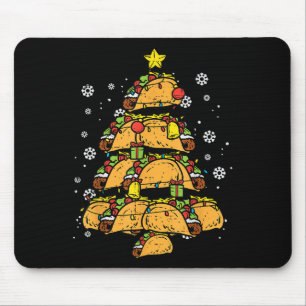 Taco Christmas Tree Xmas Mexican Food Mouse Pad