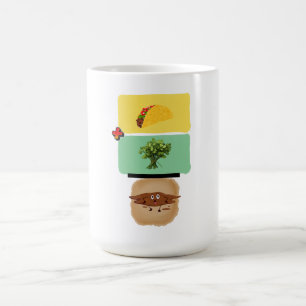 Taco + Cilantro = 💩 (Funny Anti-Cilantro Design) Coffee Mug