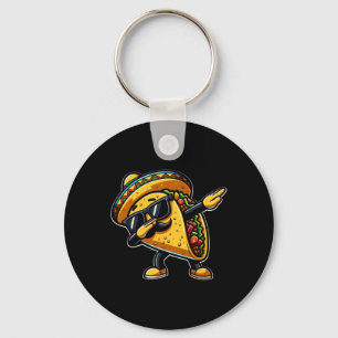 Taco Cinco De Mayo Funny Mexican Fathers Day  Key Ring