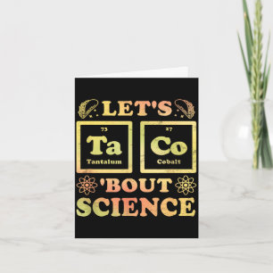 Taco cinco de mayo tacos periodic table science card