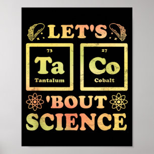 Taco cinco de mayo tacos periodic table science poster