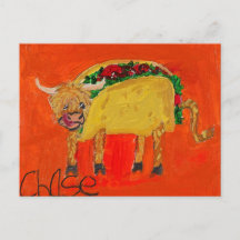 "Taco Cow" Postcard