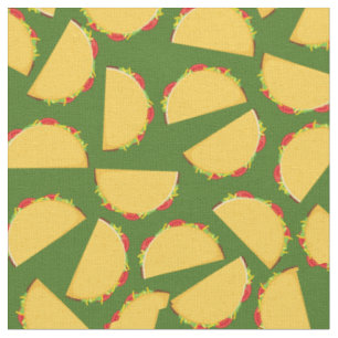 Taco Cute Kids Food Fabric