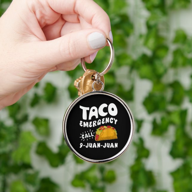 Taco Emergency Call 9 Key Ring (Hand)
