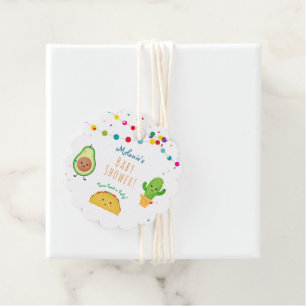 Taco   Fiesta Colourful Baby Shower Favour Tags
