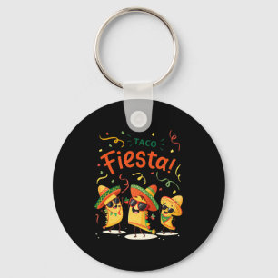 Taco fiesta cute cinco de mayo party for ages key ring