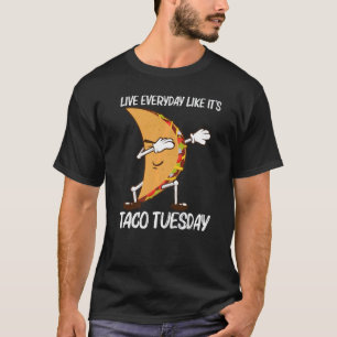 Taco For Men Women Mexican Street Food Dish T-Shirt