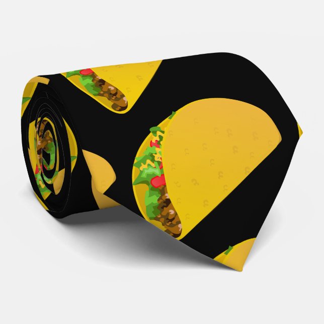 TACO FUNNY MEN'S Neck Tie (Rolled)