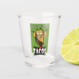 Taco Guy Shot Glass