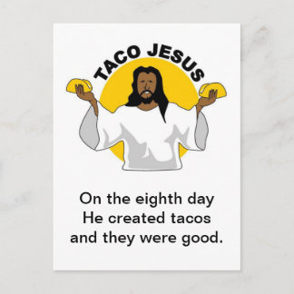 Taco Jesus Postcard