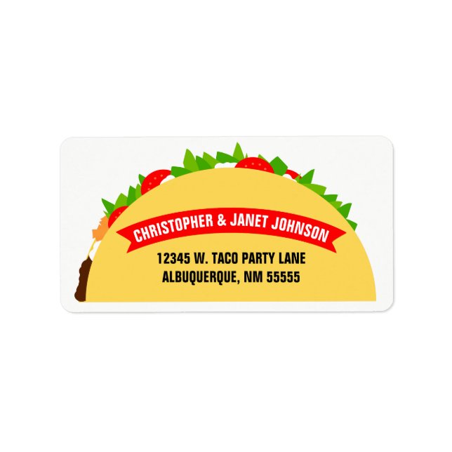 Taco Label (Front)