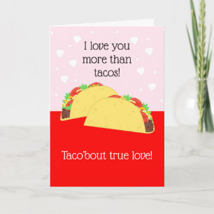 Taco Lover Valentine's Card