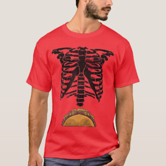 Taco Lovers Foodies Skeleton Taco inside Skeleton T-Shirt