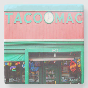 Taco Mac, Virginia Highland, Atlanta Landmark Marb Stone Coaster