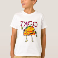 taco man cartoon style funny illustration