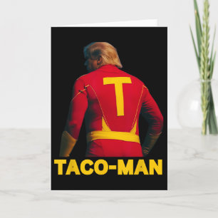 Taco-man Funny Anti-trump Halloween Political Cost Card