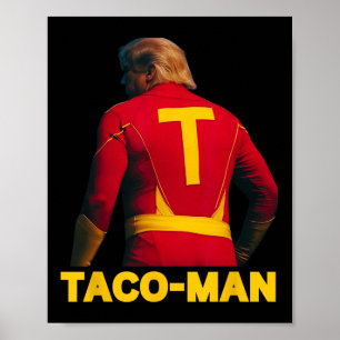 Taco-man Funny Anti-trump Halloween Political Cost Poster