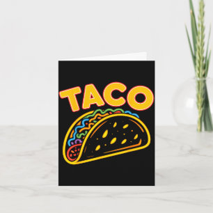 Taco mexican food card