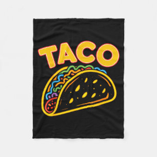 Taco mexican food fleece blanket