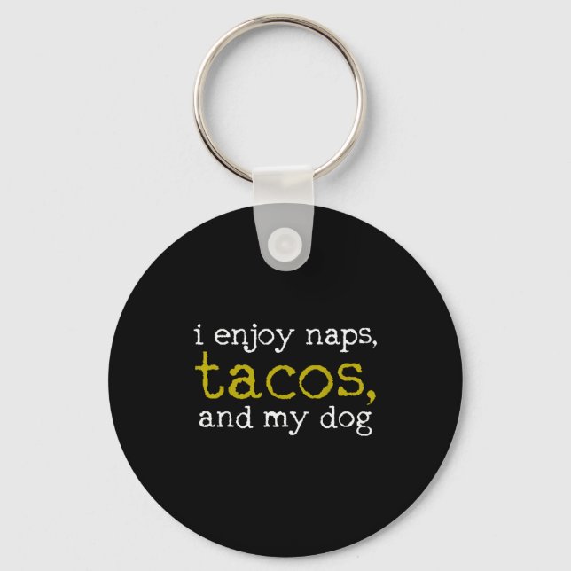 Taco Mexican Foodie Gift Taco Funny  Key Ring (Front)