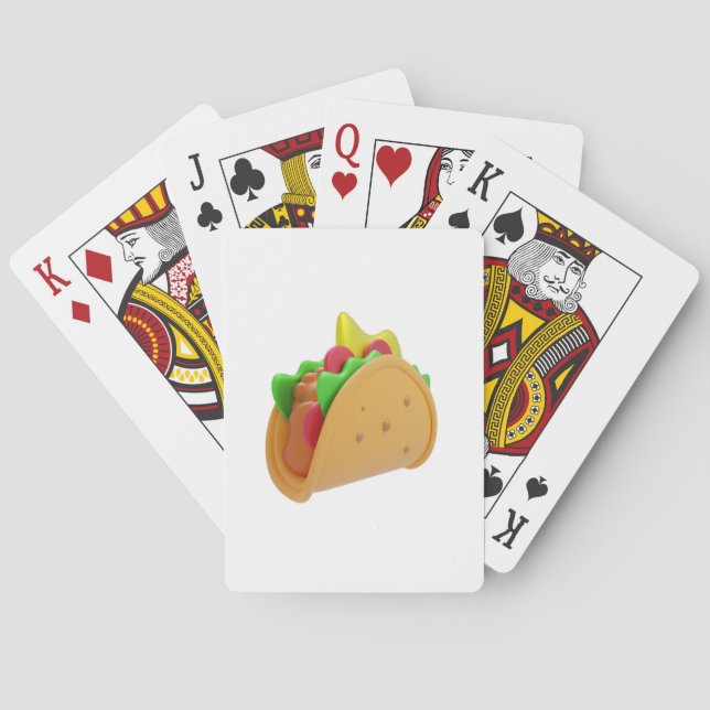 taco mexican playing cards (Back)