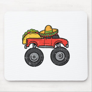 Taco Monster Truck Sombrero Cinco De Mayo Mexican Mouse Pad