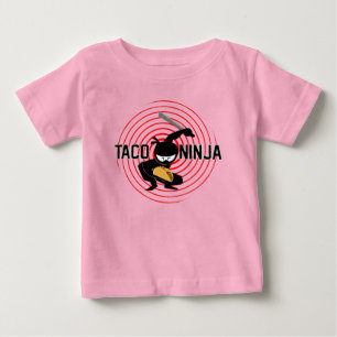 Taco Ninja Design - Baby Fine Jersey T-Shirt