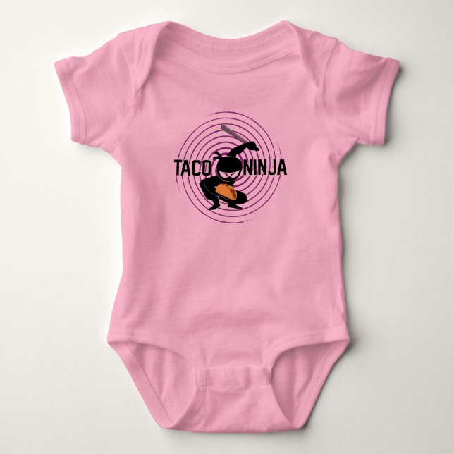 Taco Ninja Design - Baby Jersey Bodysuit (Front)