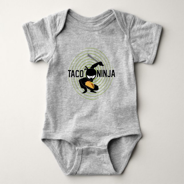 Taco Ninja Design - Baby Jersey Bodysuit (Front)