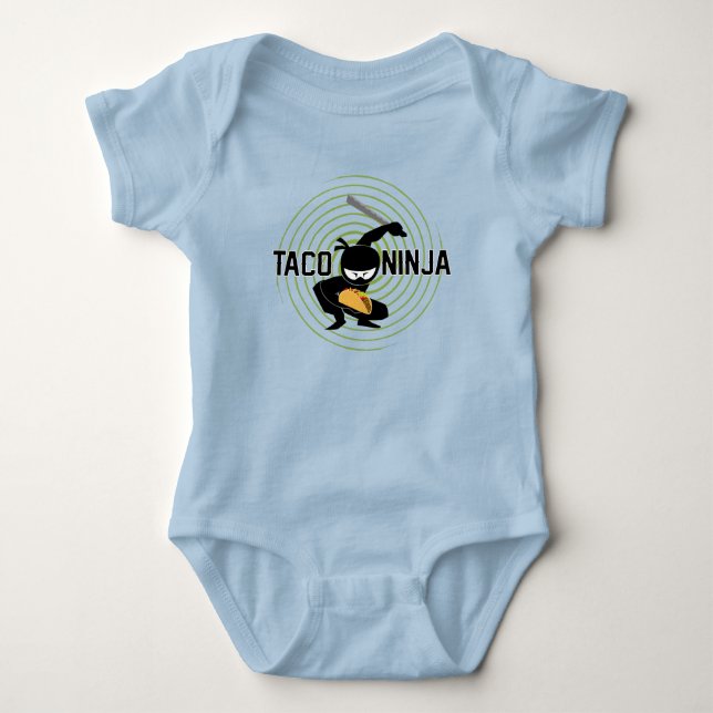 Taco Ninja Design - Baby Jersey Bodysuit (Front)