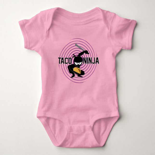 Taco Ninja Design - Baby Jersey Bodysuit (Front)