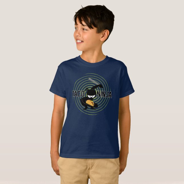 Taco Ninja Design - Kids' Basic T-Shirt (Front Full)