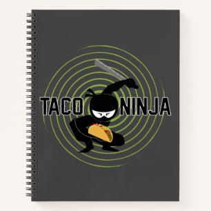 Taco Ninja Design - Spiral Notebook