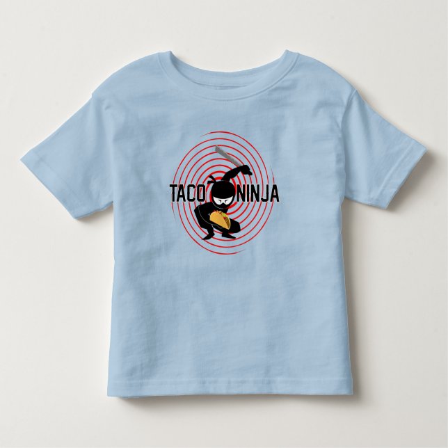 Taco Ninja Design - Toddler Fine Jersey T-Shirt (Front)