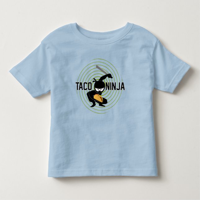 Taco Ninja Design - Toddler Fine Jersey T-Shirt (Front)