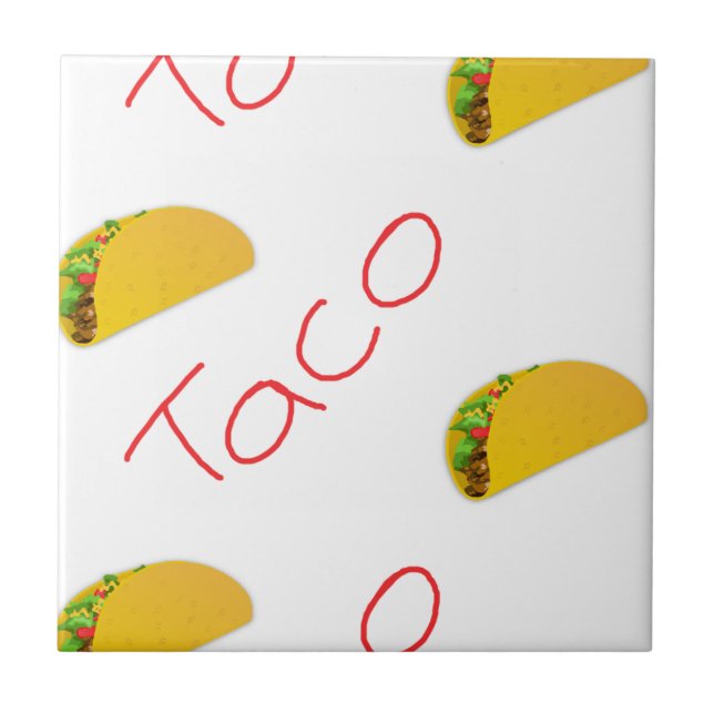 Taco pattern on ceramic tile (Front)