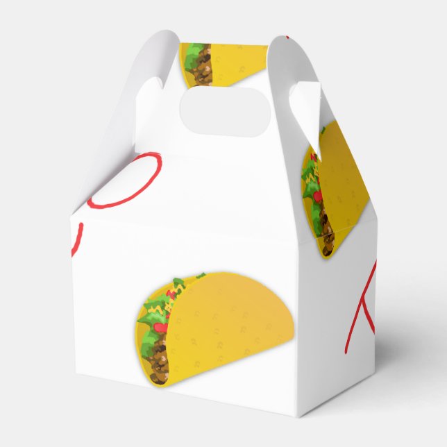 Taco pattern on favour box (Front Side)
